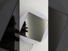 Specchio, lastre di acciaio inossidabile di colore nero...