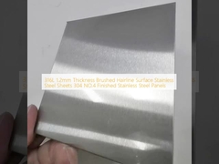 316L spessore 1,2 mm superficie spazzolata di linea di taglio di capelli lamiere di acciaio inossidabile 304 NO.4 pannelli di acciaio inossidabile finiti