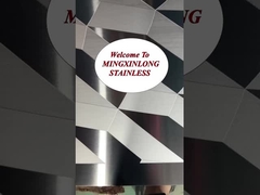 Graffiazione di lamiere in acciaio inossidabile