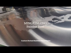 Fogli di acciaio inossidabile a colori incisi