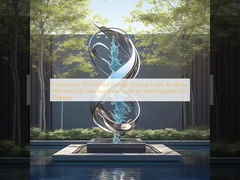 Sculpture 3D mirror polishing 316L in acciaio inossidabile