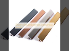 304 Rifinitura personalizzata in bronzo oro rosa con vibrazione spazzolata per la superficie, finitura in acciaio inossidabile 316L per la decorazione di interni