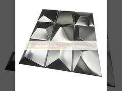 Bar Ristorante Hotel Decorazione da Parete a Specchio Stereoscopico 3D  Mosaico metallico