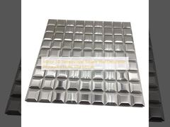 Specchio 3D Stereoscopico Quadrato Decorazione Murale Ristorante Hotel Villa Mosaico