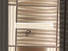 Matte Black Stainless Steel Mosaic Tiles Fireproof Commercial Project Wall Panel Factory Direct Supply