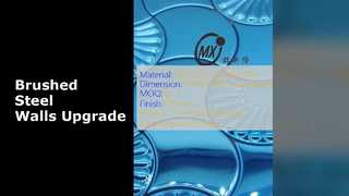 Pareti moderne in mosaico di acciaio inossidabile