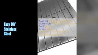 Fogli di mosaico in acciaio inossidabile facili fai-da-te