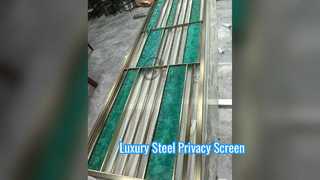 Divisorio per la privacy di lusso moderno in acciaio per divisori