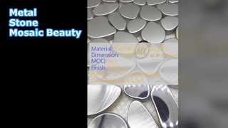 Design unico a mosaico in pietra metallica