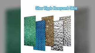 Favo d'argento dell'ondulazione dell'acqua dell'onda dello specchio d'argento