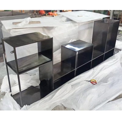 PVD di titanio nero che placca il ODM Wearproof degli armadietti di esposizione del metallo
