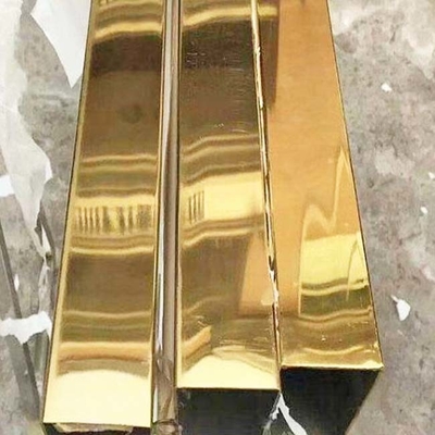 titanio antiruggine a 2 pollici di placcatura del tubo JIS 202 PVD della metropolitana di acciaio inossidabile di 3mm - di 0.3mm