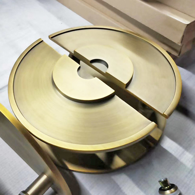 maniglia di porta d'ottone spessa di 40mm per l'incisione del rame dell'oggetto d'antiquariato di rivestimento di vibrazione bronzeo