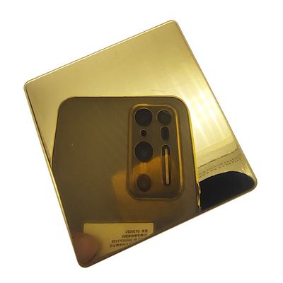 Lamiere in acciaio inossidabile color oro Placcatura PVD super specchio Metallo decorativo color titanio