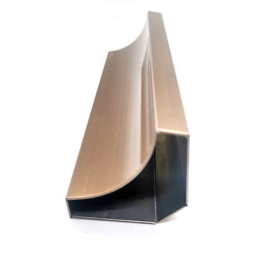 Prezzo buono A forma di arco di acciaio inossidabile cornice Rose Gold Hairline 10mm 40mm in linea