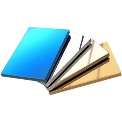 Buon prezzo Blu PVD rivestito 1.0MM 304 18MM Superficie Specchio Finito In acciaio inossidabile Honeycomb pannello per hotel in linea