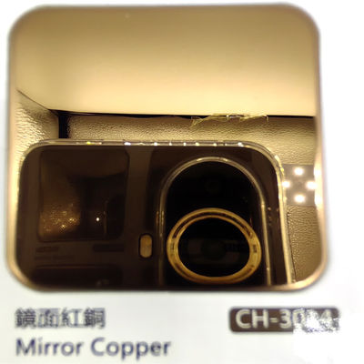 Prezzo buono Piatto colorato di acciaio inossidabile con il rame rosso della lucidatura 8k nei colori multipli per la decorazione in linea