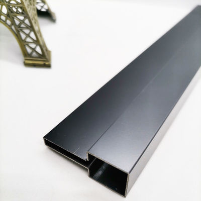 Prezzo buono 15mm 304 Black Bead Blasted Stainless Steel Tile Edge Trim per la decorazione della casa in linea