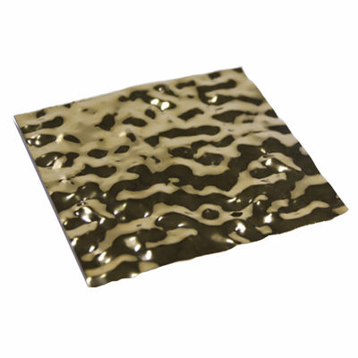 Prezzo buono Vendita calda 4x8ft Ss 201 304 Pvd Color Mirror 8k Water Wave Acciaio inossidabile Ripple Sheet Wall Panel Decorazione del soffitto in linea