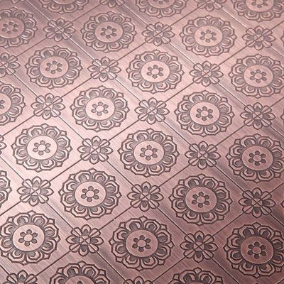 Buon prezzo 304 Produttore Colorato personalizzato in acciaio inossidabile Fogli in rilievo Rifinitura di incisione in linea