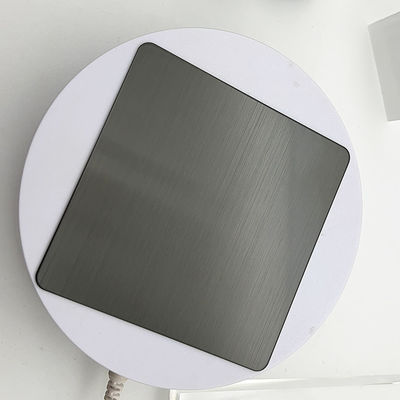 Prezzo buono 304 Neri di acciaio inossidabile di colore nero Linea di pettinatura spazzolata NO.4 Lastre inossidabili finite Rivestimento PVD per telaio in linea