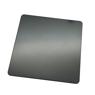 Prezzo buono Super nero lamiere di acciaio inossidabile 45 croce linea di capelli Finito 304 Colore lamiere inossidabili PVD rivestito per armadio in linea