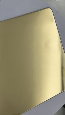 Buon prezzo Metallo Tessuto non tessuto Acciaio inossidabile colorato Forno PVD Champagne 4ft 8ft foglio in linea