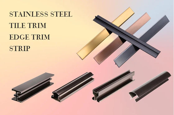 Prezzo buono 201j1 304 Colore 8K Specchio lucidato Oro rosa perline di acciaio inossidabile per il design delle pareti in linea