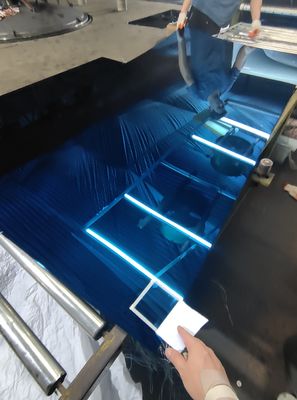 Prezzo buono Fogli di pannello decorativo in acciaio inossidabile di zaffiro per il progetto di hotel a parete in linea