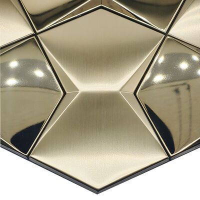 Hot Sale Factory - Direct Rhombus Irregular Diamond Shape Metal Stainless Steel Mosaic - Competitive Price