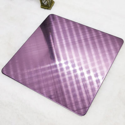 Prezzo buono Decorazione trasversale della parete dello strato di Rose Red Color Stainless Steel della linea sottile del grado 304 in linea