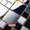 mosaico Backsplash del metallo della tessera di acciaio inossidabile del nero del quadrato di 30x30cm