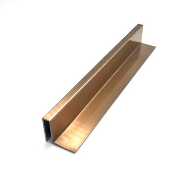 Prezzo buono disposizione decorativa delle mattonelle della parete della linea sottile del metallo delle strisce di 0.75mm 6.5ft Rose Gold Stainless Steel Trim in linea