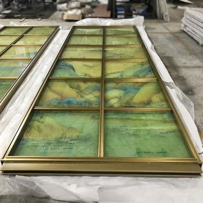 Prezzo buono HL di acciaio inossidabile della linea sottile del divisore in vetro 120*300cm dell'ornamentale dei pannelli della lamiera sottile in linea