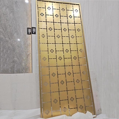 Il laser decorativo dell'Zr-ottone della divisione dello schermo di acciaio inossidabile di ASTM 316 ha tagliato il divisore
