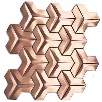 Prezzo buono Il bagno 304 Rose Gold Mosaic Tiles Hairline di AISI 201 lucidata ha finito in linea