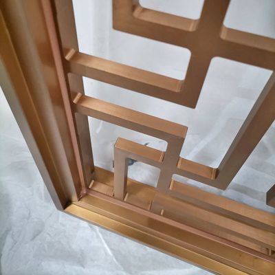 1.2m Rose Gold Aluminium Room Partition Wearproof per il salone