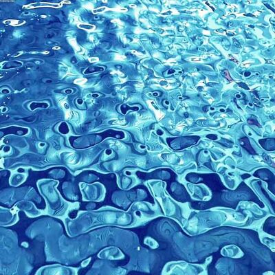Prezzo buono Sapphire Blue Color Water Ripple ha timbrato lo strato di acciaio inossidabile in linea
