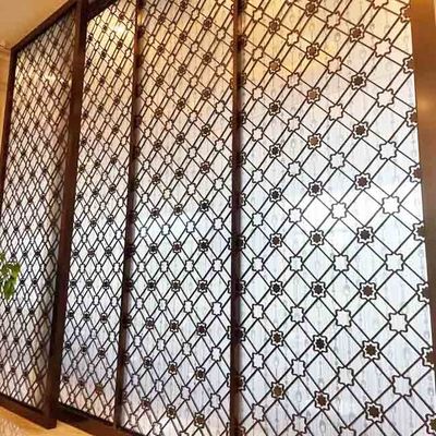 Prezzo buono 304 316 201 l'oro moderno Rose Bronze Mirror Hairline Laser ha tagliato il divisorio della divisione dello schermo del metallo di acciaio inossidabile della cavità in linea