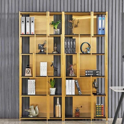 Display cabinets in acciaio inossidabile colorato Champagne oro Hariline JIS 304 resistente all'usura per il centro commerciale