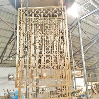 Prezzo buono il quadrato della spazzola di Rose Gold Bronze Black Line del pannello del divisore della divisione dello schermo di acciaio inossidabile di 500m scolpisce il modello di fiore in linea