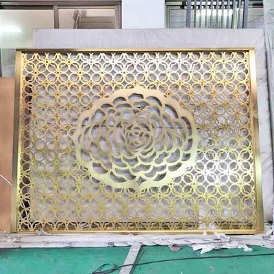 Prezzo buono Rose Gold Bronze Black Hairline spazzola il pannello di verniciatura orizzontale del divisore della divisione dello schermo di acciaio inossidabile di progettazione del modello in linea