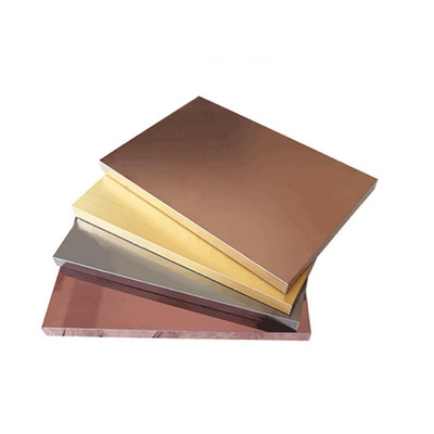 Acciaio in acciaio inossidabile in ottone marrone colore antico 1.0 mm 304 20 mm spessore vibrazione nido di miele pannello