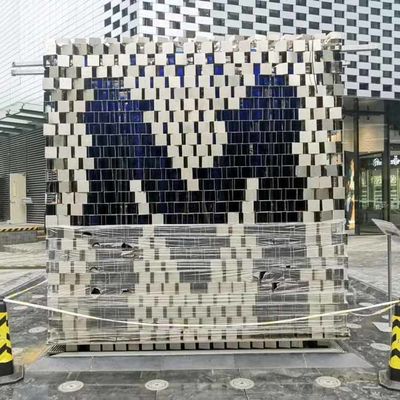 Prezzo buono ODM Splend 304 Sculture in acciaio inossidabile decorative progettate in forma di lettera M Pittura di giardino esterno in linea