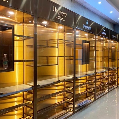 mobilia di legno del Governo del vino di spessore di 0.8mm per il salone