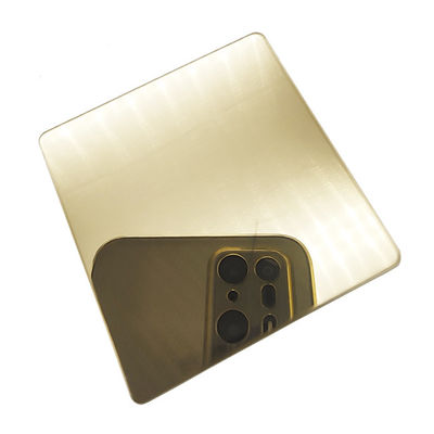 Buon prezzo Decorazione per bagno in lamiera di acciaio inossidabile color champagne 316L in linea