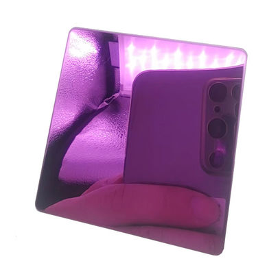 Prezzo buono Lamiera colorata in acciaio inossidabile 8K Colore rosa per hotel KTV Decorazione interna Rivestimento anti-impronte digitali in linea