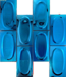 Prezzo buono Parete circolare tridimensionale del fondo del ristorante delle tessere di acciaio inossidabile in linea