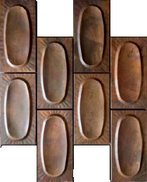 Piccolo Quadrato Specchio d' argento Piastrelle di mosaico in acciaio inossidabile per decorazioni murali