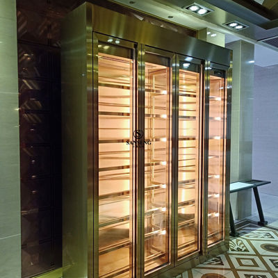 Prezzo buono Armadietto per vini in acciaio inossidabile dal design semplice e conveniente per uso domestico in linea